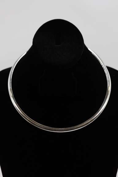 Sterling Silver Italian Omega Necklace 6mm Solid 925 Italy New Cubetto Chain 18"