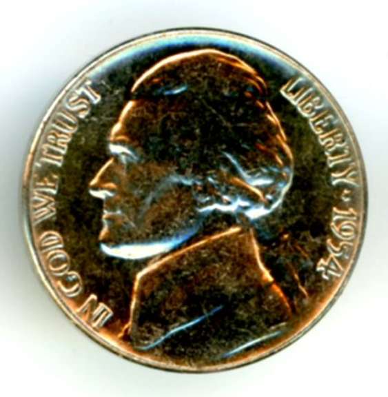 Uncirculated 1954 Jefferson Nickel