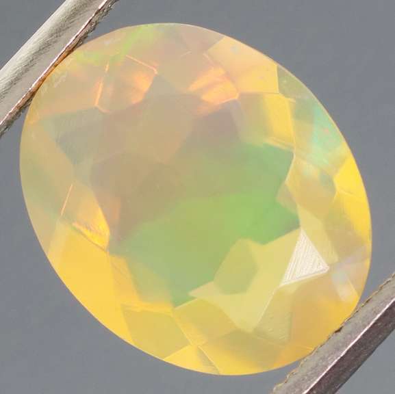 Electric! 1.89ct fully faceted fairy fire jelly Opal