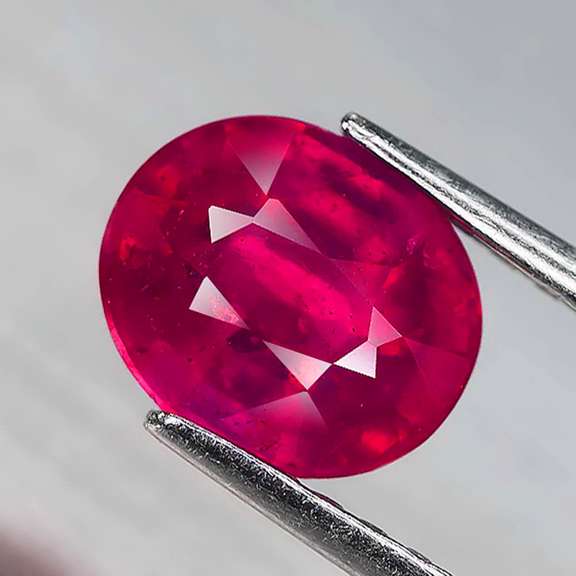 Glistening 2.05ct blood red Ruby
