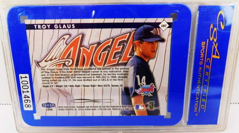 Troy Glaus 1998 Rookie Baseball Card, 8NM-MT