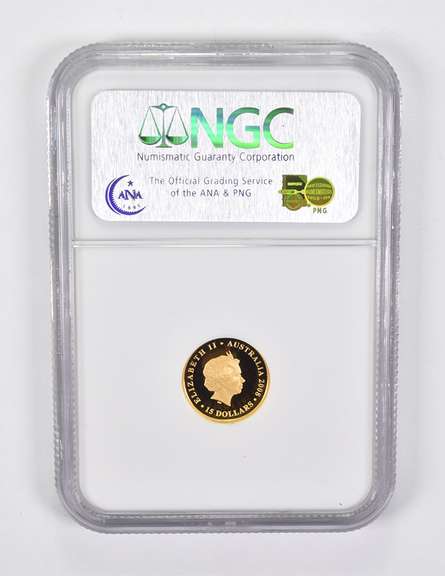 PF70 UCAM 2008-P Australia $15 Gold Koala NGC