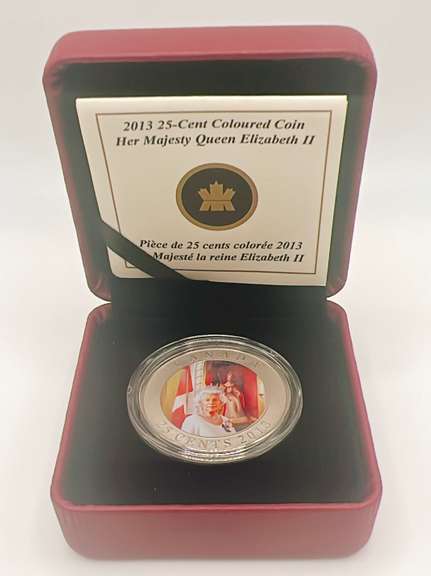 2013 25 Cent Queen Elizabeth Coin From The Royal Mint