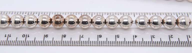 925 Sterling Silver Beaded Necklace