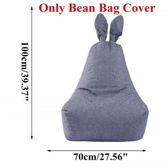 Rabbit Shape Bean Bag Chair Seat Sofa Cover