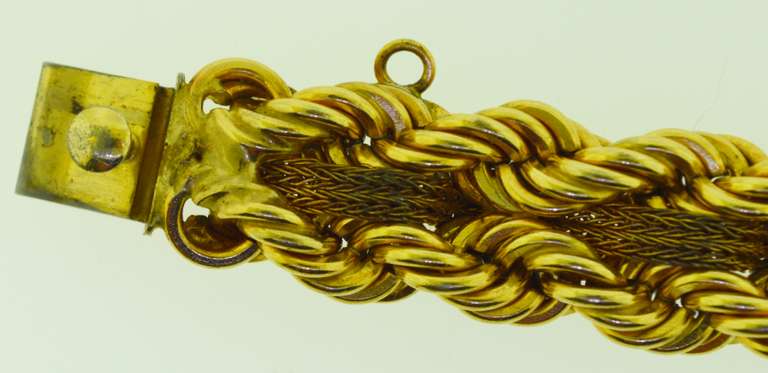 12KT Yellow Gold Filled Double Rope Chain Bracelet