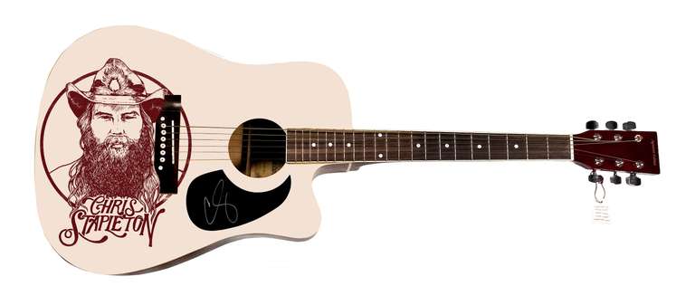 Chris Stapleton Autographed Signed Acoustic Graphics Guitar
