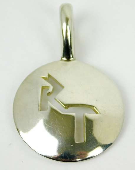 Vintage Signed Ambriz Sterling Silver Pendant