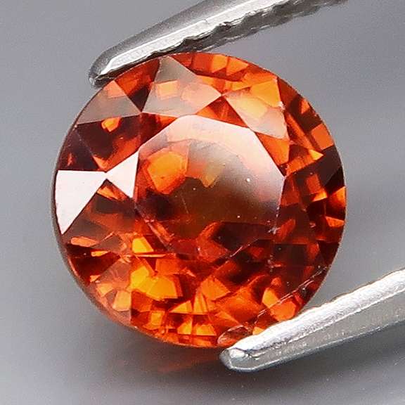 Collectors eye clean high fire 2.40ct mandarin orange Zircon solitaire
