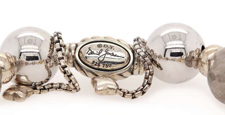 David Yurman Elements Bead Bracelet in 18K and Sterling Silver