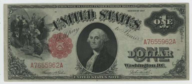 Very nice Series of 1917 Large Size $1 Legal Tender Note