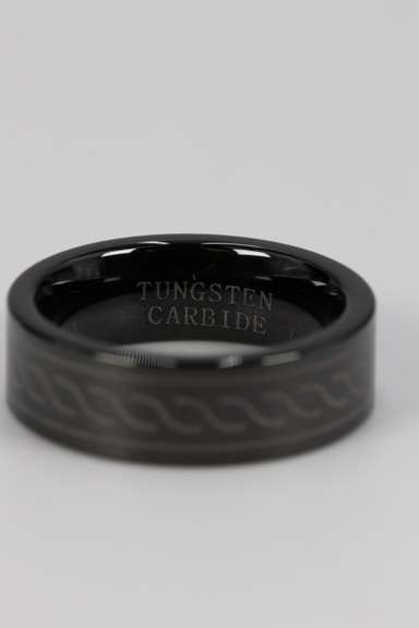Men's Tungsten Carbide Celtic Design Wedding Band Comfort Fit Ring Size 5