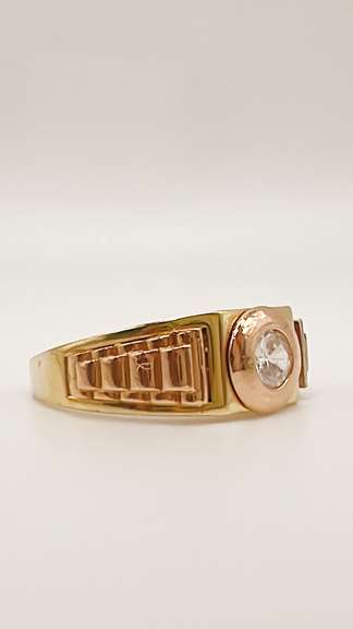 Men's 14kt Yellow & Rose Gold Ring