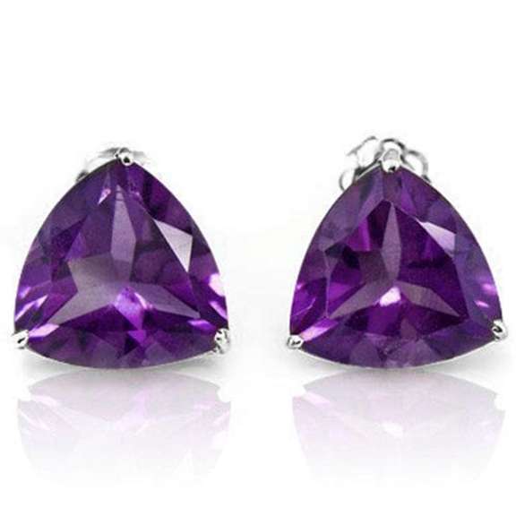 1.33CT AMETHYST STERLING STUDS