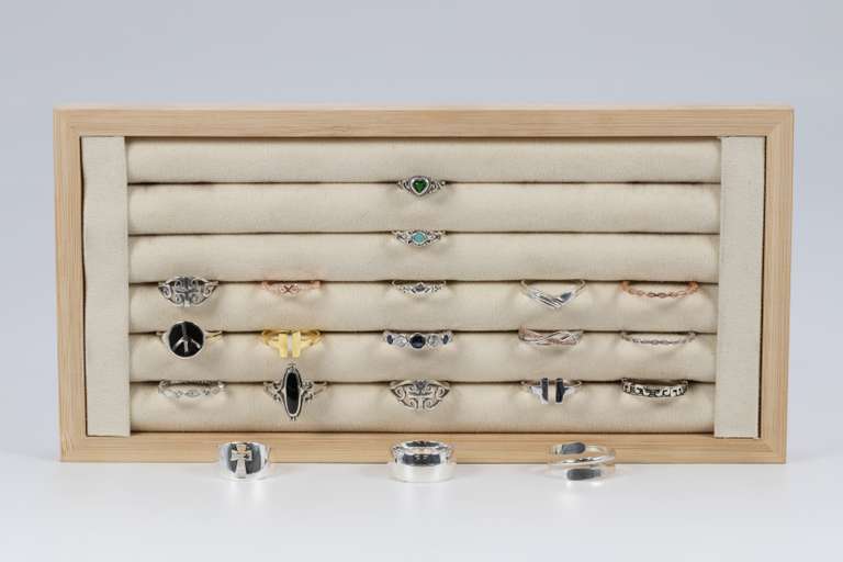 .925 Sterling Silver Curated Ring Set Lot of 20 Rings