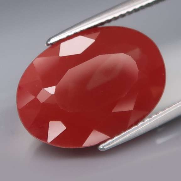 Large collectors 9.93ct blood orange Andesine Labradorite