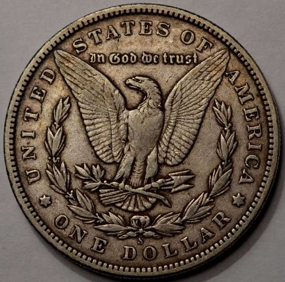1899-S Morgan Silver Dollar, Circulated.