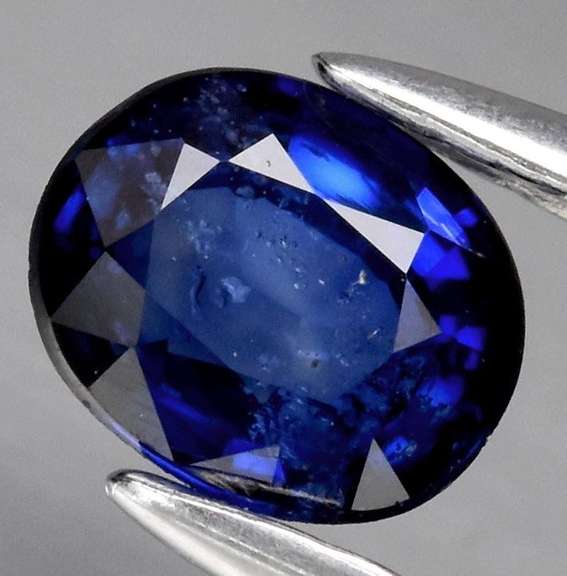 Lavish .54ct ink blue Sapphire from Madagascar