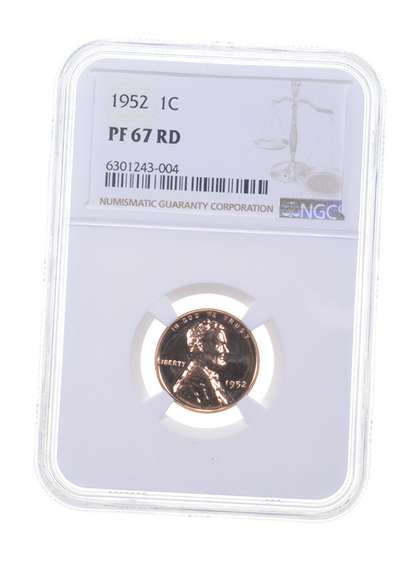 PF67 RD 1952 Lincoln Wheat Cent - Graded NGC