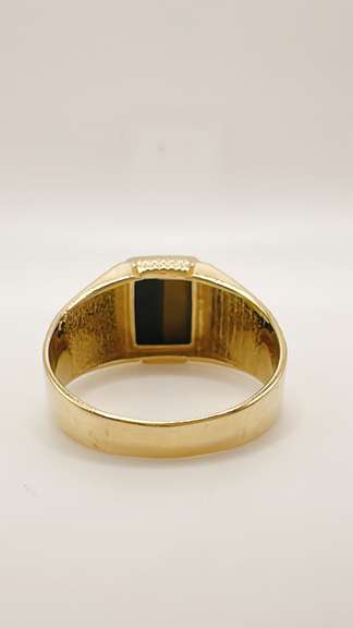 Men's 14kt Solid Yellow Gold & Tiger's Eye Ring
