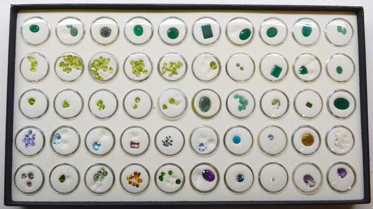Color Loose Gemstone Tray Lot