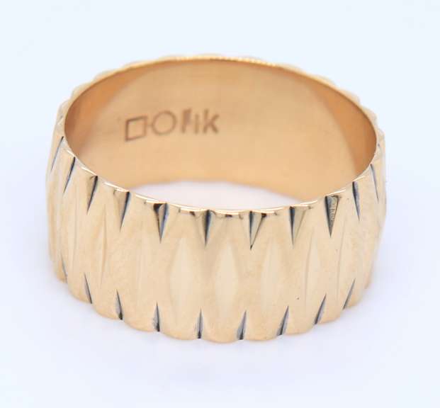 Favorite Yellow Gold Abstract Marquise Band