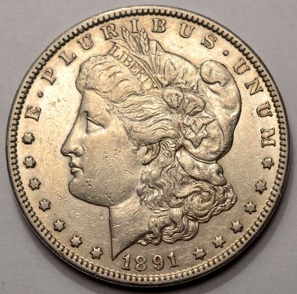 1891-CC Original Morgan Silver Dollar Circulated With Luster!