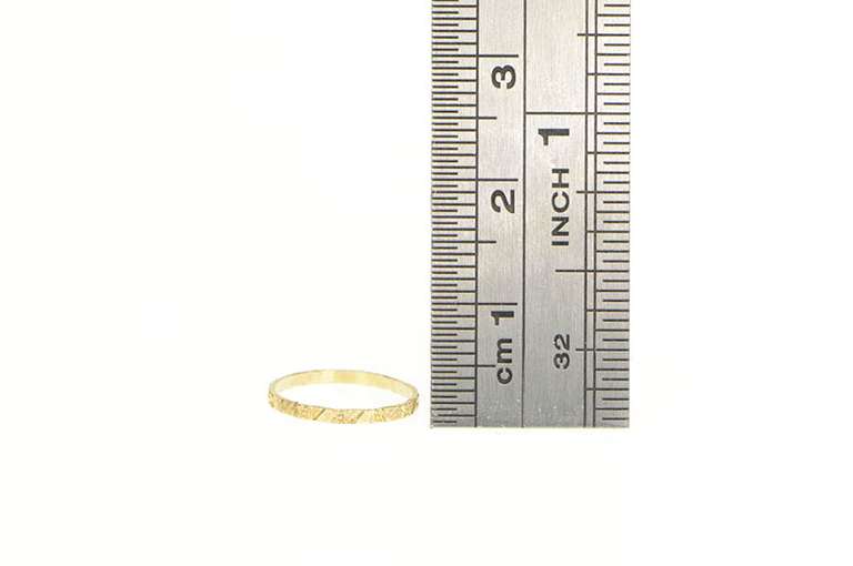 10K Yellow Gold Victorian Floral Orange Blossom Child's Baby Ring