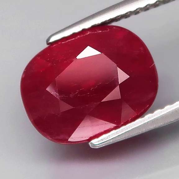 Fantastic 7.17ct oval cut rich blood red Ruby