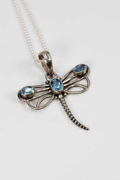 Sterling Silver Blue Topaz Pendant