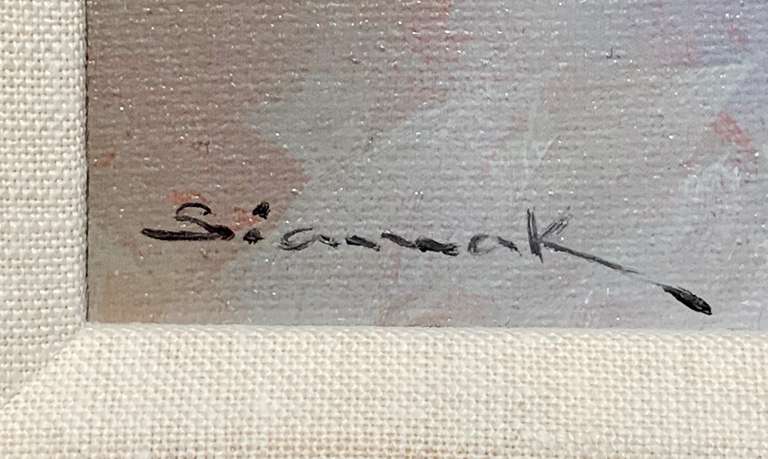 Siamak Etemadi Original Oil on Canvas "Horses"