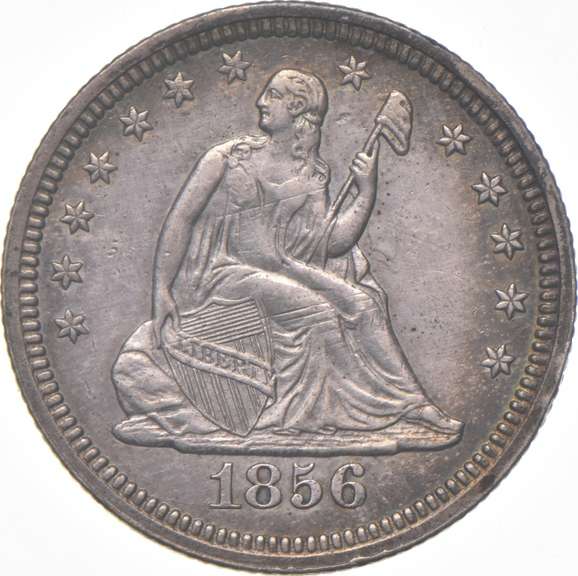 1856 Seated Liberty Quarter Dollar