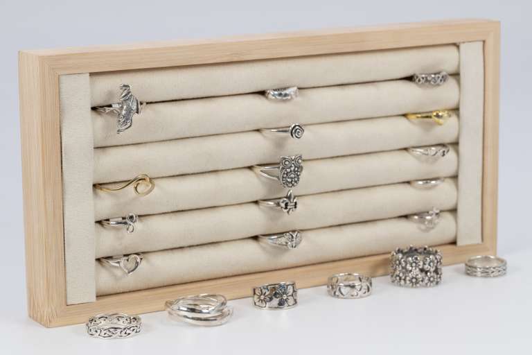 .925 Sterling Silver Curated 20 Ring Lot Various Sizes & Styles