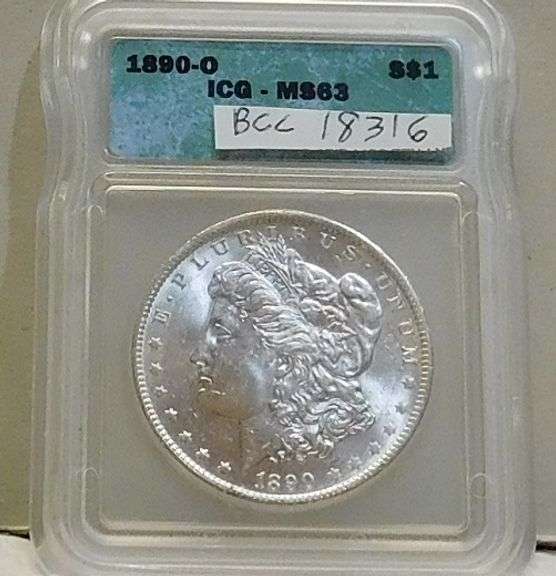 1890-O Morgan Dol  ICG  MS-63 Premium