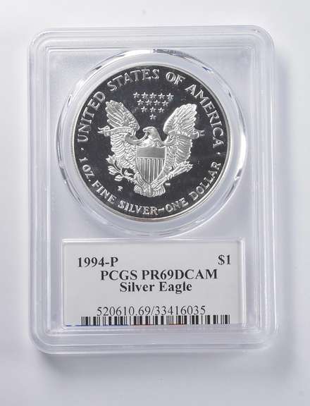 PR69 DCAM 1994-P American Silver Eagle Signed Moy PCGS