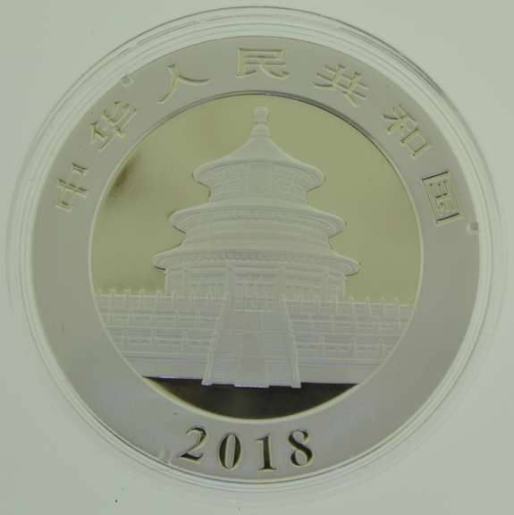 2018 30g .999 Ag Fine Silver Panda 10 Yuan Chinese Coin