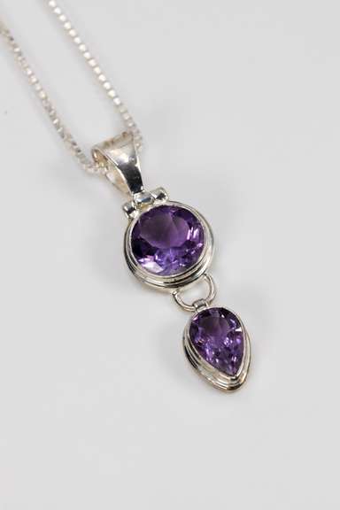 Sterling Silver Amethyst Pendant