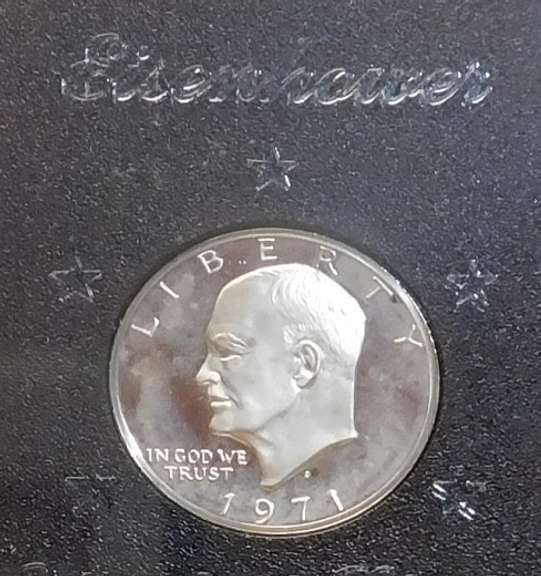 1971 PRF Silver Ike Dollar GEM