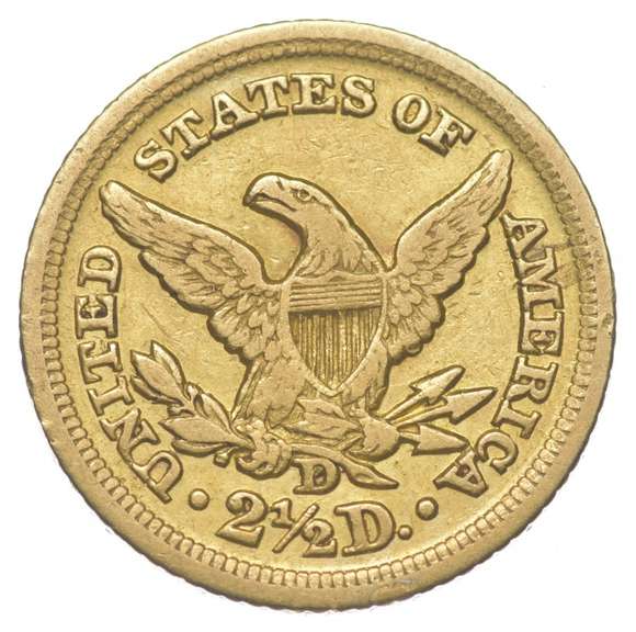 1850-D $2.50 Liberty Head Gold Quarter Eagle