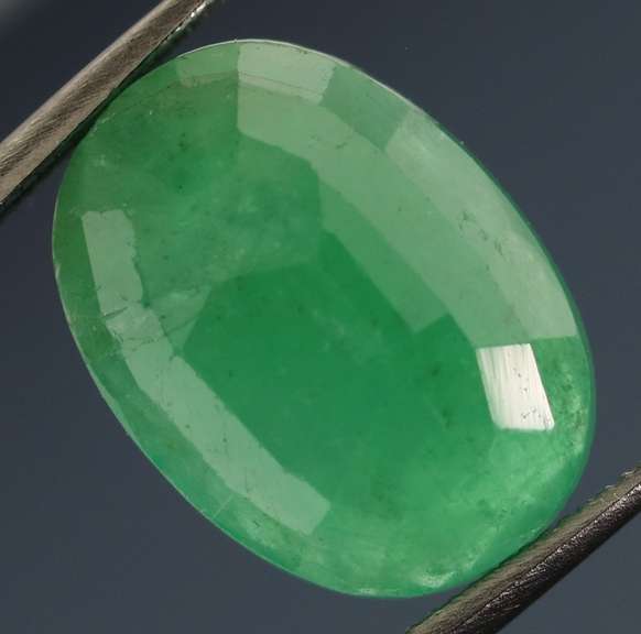 Smoky green 4.36ct Colombian Emerald