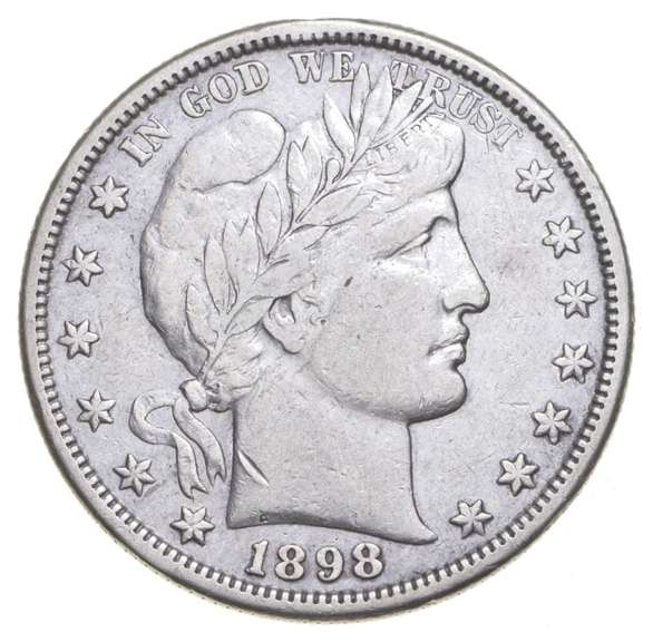 1898-S Barber Half Dollar