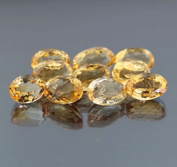 Fantastic 67.98ct 10pc golden Citrine set