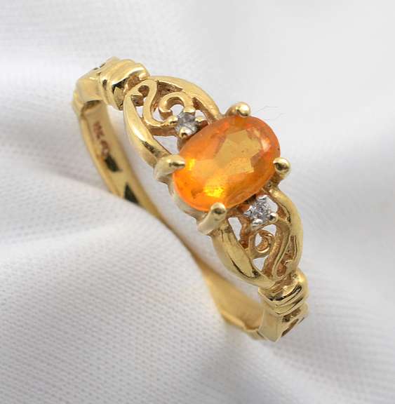 Sweet Orange Topaz Ring