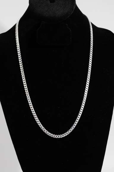 .925 Sterling Silver 5mm Miami Cuban Link Chain 24 Inches