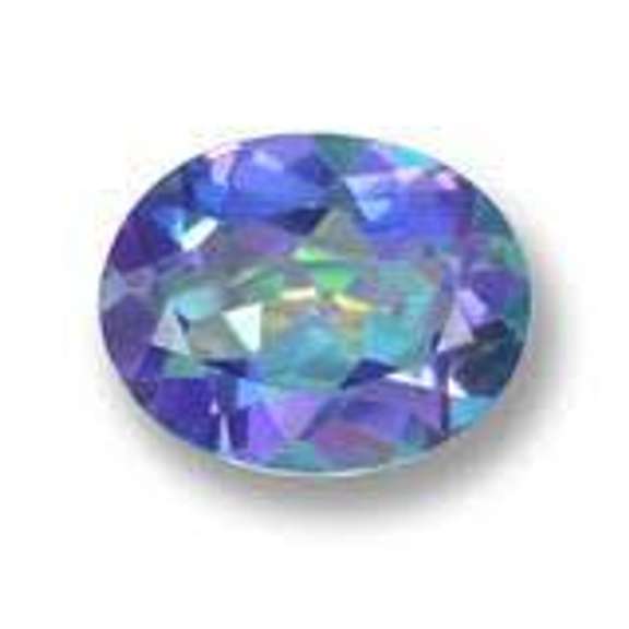 8X10MM OVAL BLUE MYSTIC TOPAZ GEMSTONE