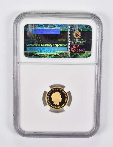 PF70 UCAM 2008-P Australia $15 Gold Koala NGC