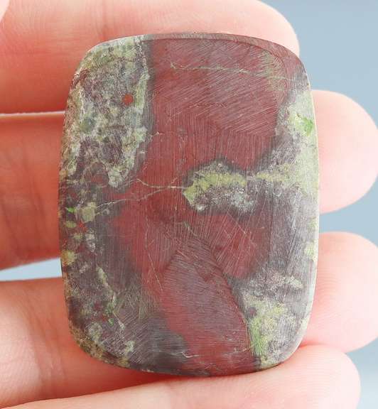Incredible liquid luster on this 95.34ct natural Bloodstone