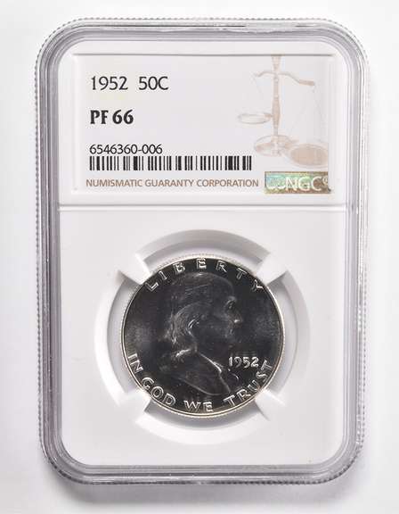 PF66 1952 Franklin Half Dollar - Graded NGC
