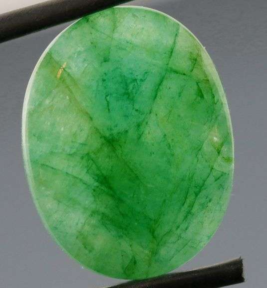 Huge natural 19.29ct Zambian Emerald cabochon