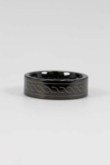 Men's Tungsten Carbide Celtic Design Wedding Band Comfort Fit Ring Size 5